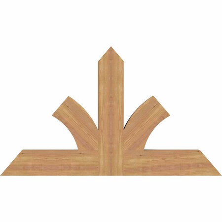 Ekena Millwork Richland Timber Gable Bracket, Western Red Cedar, 48"W x 28"H x 3 1/2"D x 5 1/2"F, 14/12 Pitch GBW048X28X0406RIC00SWR